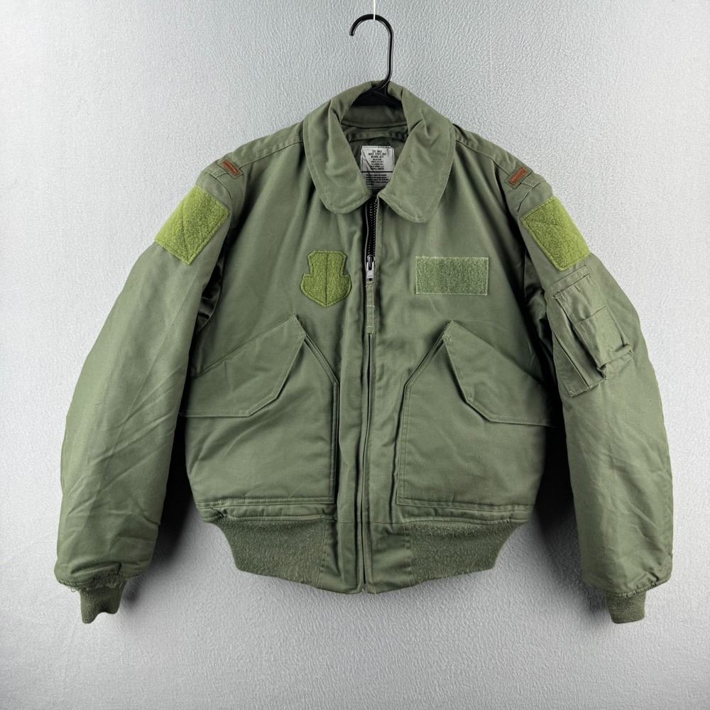 USAF Jacket Mens Small Flyers Cold Weather 45/P Flight Bomber Military Air Force